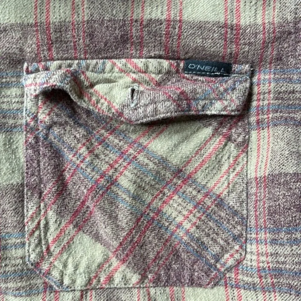 Oneill Plaid Flannel Shirt - Picture 2 of 3